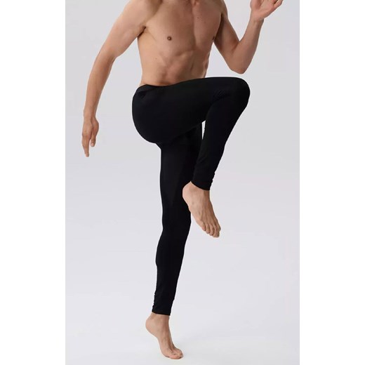Legginsy sportowe męskie czarne Performance BML-016, Kolor czarny, Rozmiar S, ATLANTIC ze sklepu Intymna w kategorii Kalesony - zdjęcie 186749880