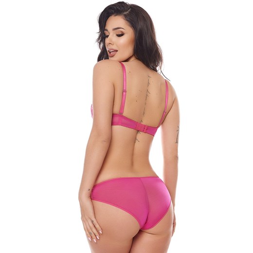 Sawren biustonosz koronkowy push-up różowy Instinct, Kolor różowy, Rozmiar 60A, Sawren ze sklepu Intymna w kategorii Biustonosze - zdjęcie 186750073