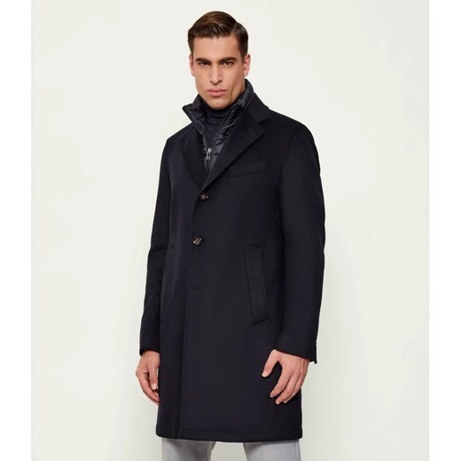Windsor Wełniany płaszcz 2w1 13 Cellon2 | z dodatkiem kaszmiru ze sklepu Gomez Fashion Store w kategorii Płaszcze męskie - zdjęcie 186750910