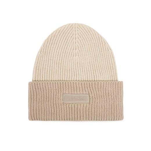 Czapka Calvin Klein LV04D8029G Écru ze sklepu eobuwie.pl w kategorii Czapki zimowe męskie - zdjęcie 186751130