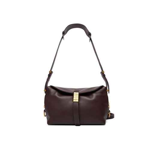 Torebka PINKO Saddle Baguette Mini AI 25-26 PLTT 105895 A1ZX Bordowy ze sklepu eobuwie.pl w kategorii Torebki damskie - zdjęcie 186751171