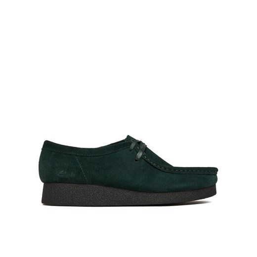 Półbuty Clarks WallabeeEVOSh 26184613 Zielony ze sklepu eobuwie.pl w kategorii Buty sportowe damskie - zdjęcie 186751214
