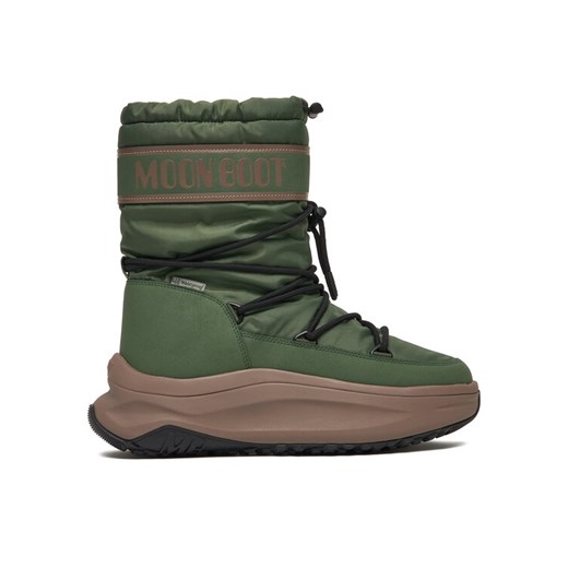 Śniegowce Moon Boot 80D2490010 Zielony ze sklepu eobuwie.pl w kategorii Buty zimowe męskie - zdjęcie 186751234