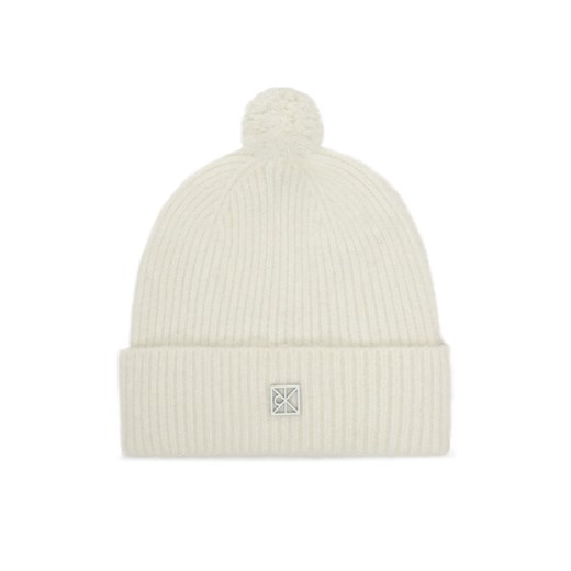 Czapka Calvin Klein Emblem Brushed LV04D8067G Écru ze sklepu eobuwie.pl w kategorii Czapki zimowe męskie - zdjęcie 186751284