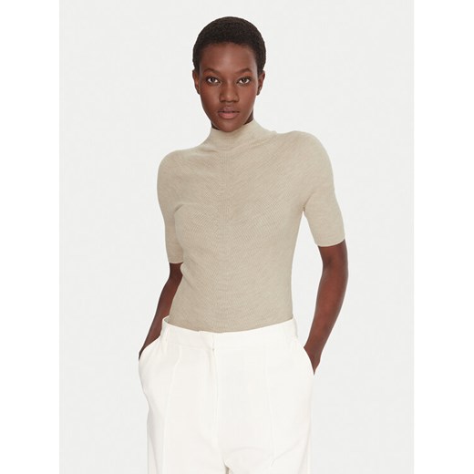 BOSS Golf Faleri 50542885 Beżowy Regular Fit ze sklepu MODIVO w kategorii Swetry damskie - zdjęcie 186752584