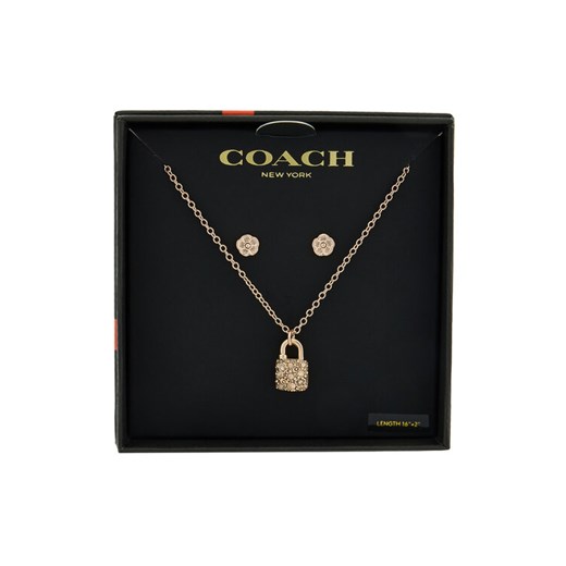 Coach Zestaw naszyjnik i kolczyki 37541360 Różowe złoto ze sklepu MODIVO w kategorii Komplety biżuterii - zdjęcie 186752603
