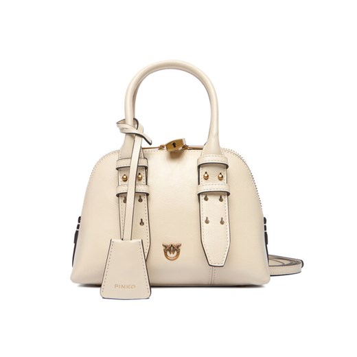PINKO Torebka Bowling Bag Zip Mini AI 25-26 PLTT 105333 A0QO Écru - id: 8053177306446 - marki Pinko - 186752621 PINKO Torebka Bowling Bag Zip Mini AI 25-26 PLTT 105333 A0QO Écru ze sklepu MODIVO w kategorii Kuferki - zdjęcie 186752621