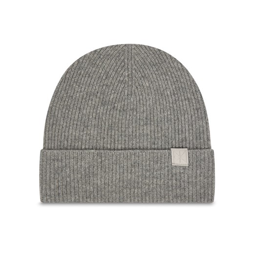 Calvin Klein Czapka Emblem LV04D8013G Szary ze sklepu MODIVO w kategorii Czapki zimowe damskie - zdjęcie 186752640
