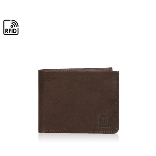 portfel skórzany męski KLASYCZNY poziomy składany ze sklepu Słoń Torbalski w kategorii Portfele męskie - zdjęcie 186753330