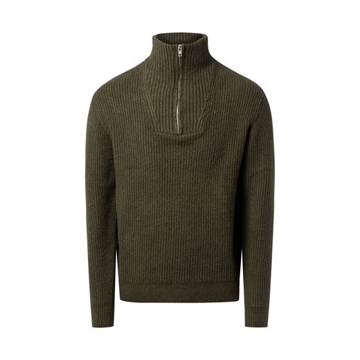 Redefined Rebel Męski sweter z dzianiny - RRFontana Mężczyźni Bawełna khaki wypukły wzór tkaniny - id: 787615-0001-09900 - marki Redefined Rebel - 186753382 Redefined Rebel Męski sweter z dzianiny - RRFontana Mężczyźni Bawełna khaki wypukły wzór tkaniny ze sklepu vangraaf w kategorii Swetry damskie - zdjęcie 186753382