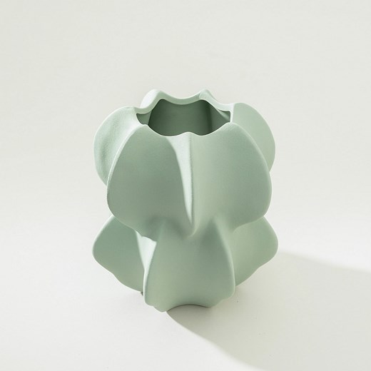 Wazon Petal Green 15x17 cm ze sklepu dekoria.pl w kategorii Wazony - zdjęcie 186753700