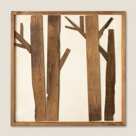 Obraz Wooden Forest 62x62 cm ze sklepu dekoria.pl w kategorii Obrazy - zdjęcie 186753711