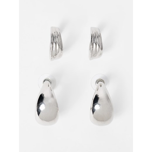 Mohito - Zestaw kolczyków - srebrny ze sklepu Mohito w kategorii Kolczyki - zdjęcie 186753990