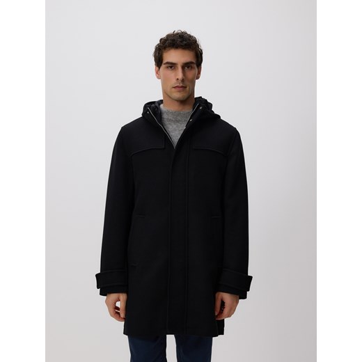 Reserved - Płaszcz z wełną - czarny ze sklepu Reserved w kategorii Płaszcze męskie - zdjęcie 186754373
