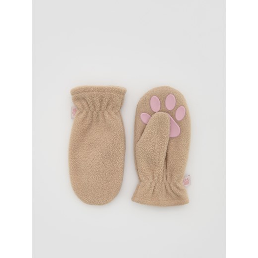 Reserved - Jednopalczaste rękawiczki - beżowy ze sklepu Reserved w kategorii Rękawiczki dziecięce - zdjęcie 186754421