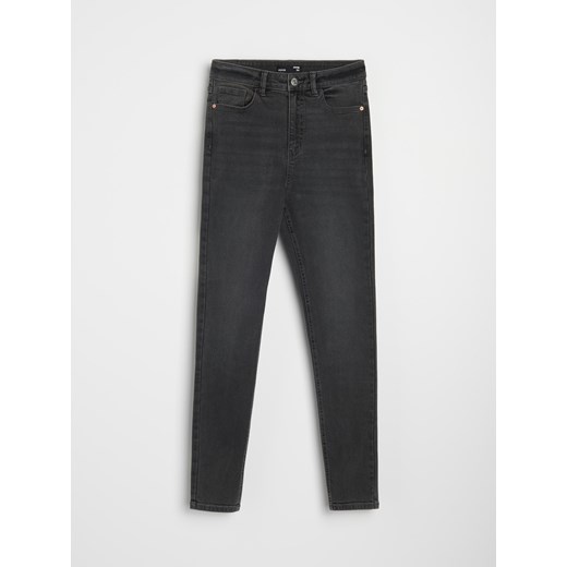 Sinsay - Spodnie jeansowe skinny - szary Sinsay 42 Sinsay