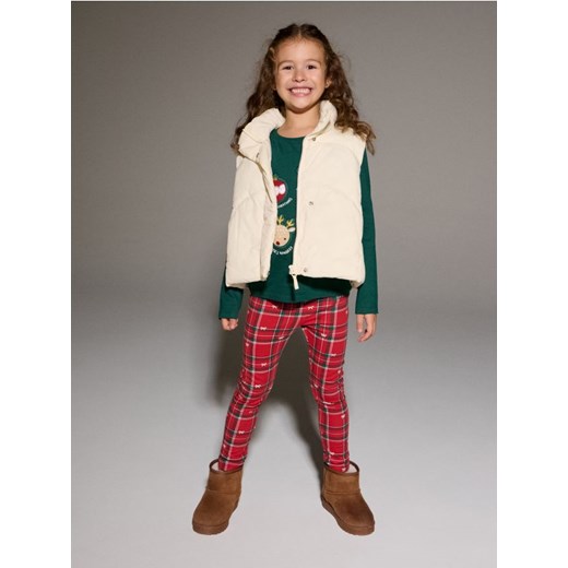 Sinsay - Legginsy z motywem zimowym - wielobarwny - id: 735GS-MLC - marki Sinsay - 186755422 Sinsay - Legginsy z motywem zimowym - wielobarwny ze sklepu Sinsay w kategorii Spodnie dziewczęce - zdjęcie 186755422