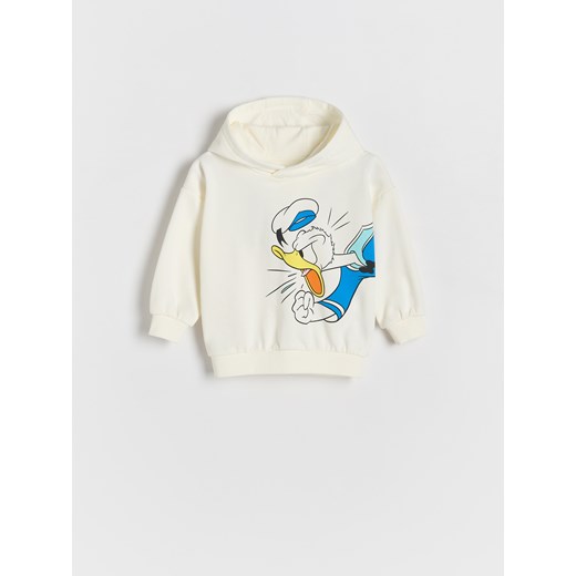 Reserved - Bluza oversize Kaczor Donald - biały ze sklepu Reserved w kategorii Bluzy chłopięce - zdjęcie 186755951