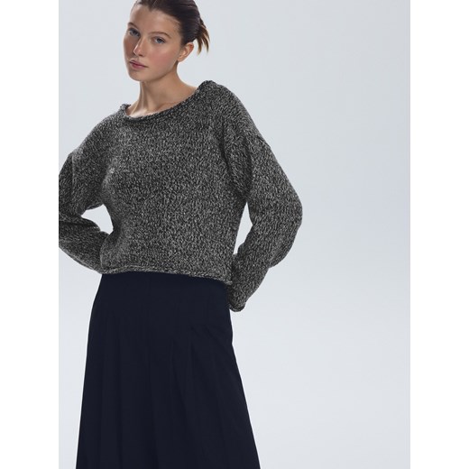Reserved - Sweter z wiązaniem na plecach - ciemnoszary ze sklepu Reserved w kategorii Swetry damskie - zdjęcie 186756010