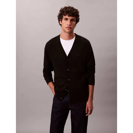 Calvin Klein Wełniany kardigan | Regular Fit ze sklepu Gomez Fashion Store w kategorii Swetry męskie - zdjęcie 186756493