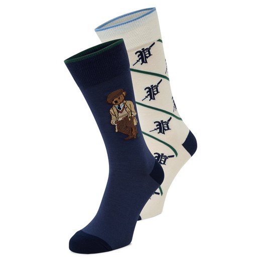 Polo Ralph Lauren Skarpety w 2-paku Mężczyźni granatowy wzorzysty ze sklepu vangraaf w kategorii Skarpetki męskie - zdjęcie 186757652