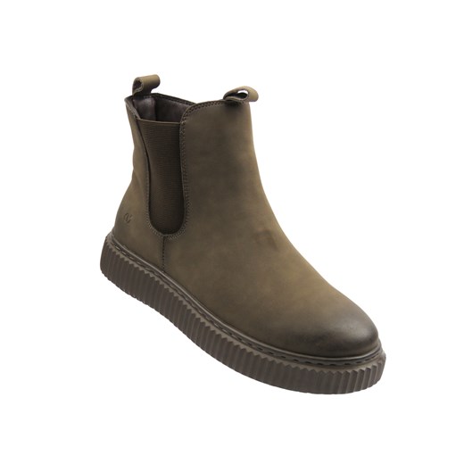 Skórzane botki damskie brąz Cambell 25-19340 ze sklepu ulubioneobuwie w kategorii Botki - zdjęcie 186758291