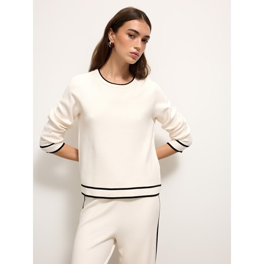 Mohito - Sweter z wiskozą - biały ze sklepu Mohito w kategorii Swetry damskie - zdjęcie 186758640