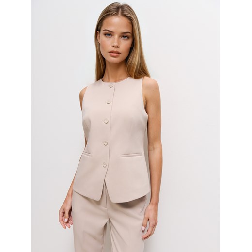 Mohito - Kamizelka - beżowy ze sklepu Mohito w kategorii Kamizelki damskie - zdjęcie 186758881