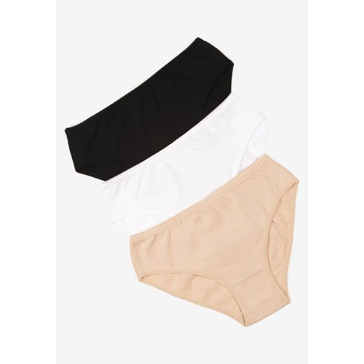 Wielokolorowe Bawełniane Majtki Figi 3-Pack w Klasycznym Stylu Feziana Renee M renee.pl