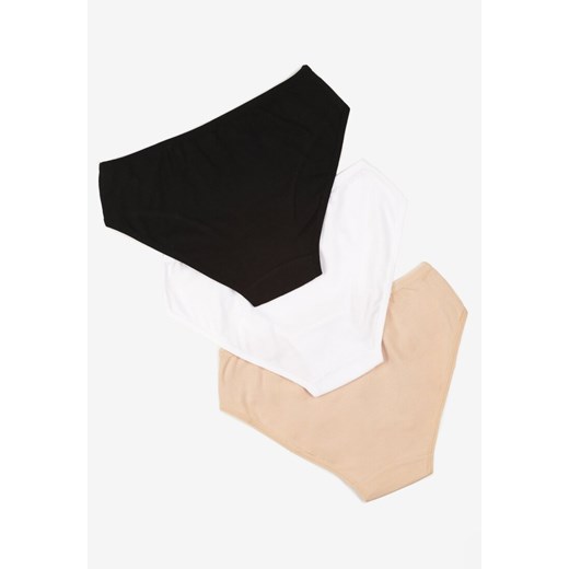 Wielokolorowe Bawełniane Majtki Figi 3-Pack w Klasycznym Stylu Feziana Renee S renee.pl