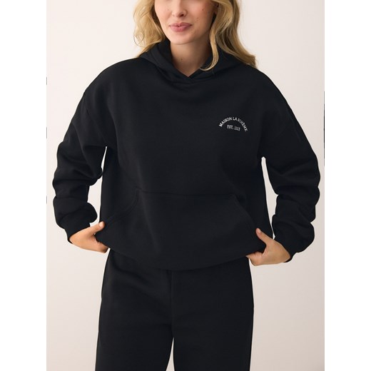 Reserved - Bluza oversize z kapturem - czarny ze sklepu Reserved w kategorii Bluzy damskie - zdjęcie 186759851