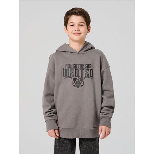 Sinsay - Bluza hoodie z nadrukiem na plecach Dungeons & Dragons - szary - id: 032GA-85X - marki Sinsay - 186761972 Sinsay - Bluza hoodie z nadrukiem na plecach Dungeons & Dragons - szary ze sklepu Sinsay w kategorii Bluzy chłopięce - zdjęcie 186761972