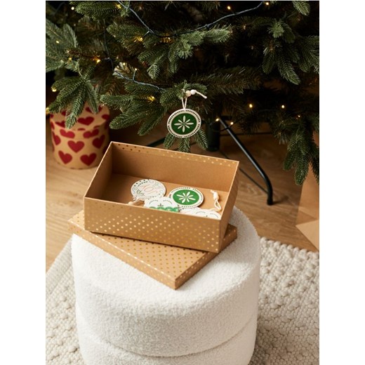 Sinsay - Drewniane bombki 6 pack - zielony ze sklepu Sinsay w kategorii Dekoracje bożonarodzeniowe - zdjęcie 186761991