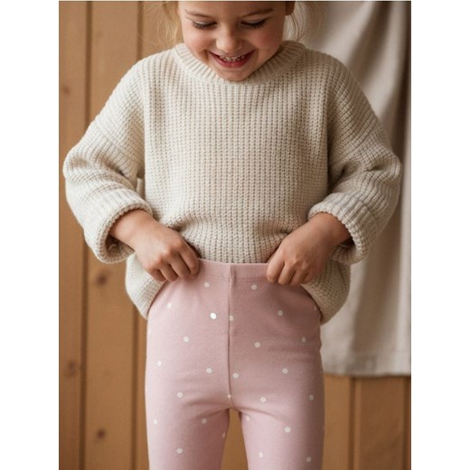 Sinsay - Bawełniane legginsy - różowy ze sklepu Sinsay w kategorii Spodnie dziewczęce - zdjęcie 186762013