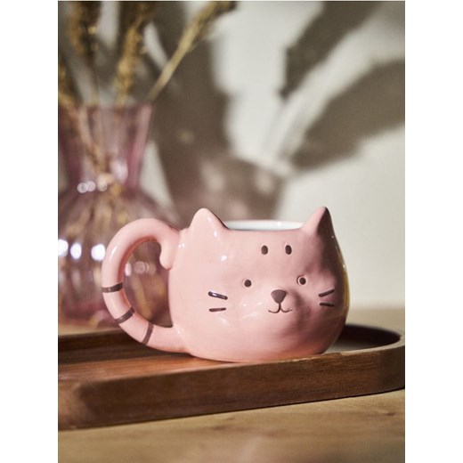 Sinsay - Kubek w kształcie kota - różowy ze sklepu Sinsay w kategorii Kubki - zdjęcie 186762020
