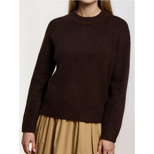 Sinsay - Sweter basic - khaki - id: 233FJ-87X - marki Sinsay - 186762064 Sinsay - Sweter basic - khaki ze sklepu Sinsay w kategorii Swetry damskie - zdjęcie 186762064