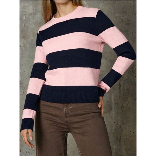 Sinsay - Prążkowany sweter w paski - wielobarwny ze sklepu Sinsay w kategorii Swetry damskie - zdjęcie 186762131