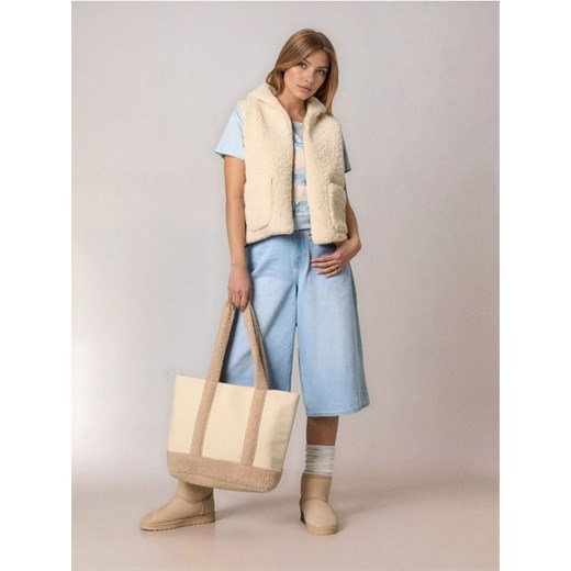 Sinsay - Torebka shopper - beżowy - id: 575EK-08X - marki Sinsay - 186762221 Sinsay - Torebka shopper - beżowy ze sklepu Sinsay w kategorii Torebki damskie - zdjęcie 186762221