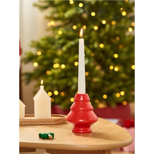 Sinsay - Świecznik w kształcie choinki - czerwony ze sklepu Sinsay w kategorii Świeczniki - zdjęcie 186762420