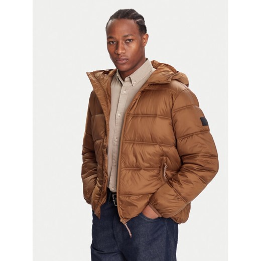 Tommy Jeans Kurtka zimowa DM0DM22044 Brązowy Regular Fit ze sklepu MODIVO w kategorii Kurtki męskie - zdjęcie 186762753
