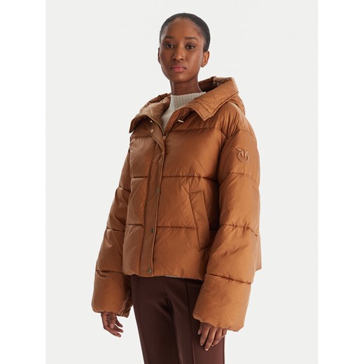 PINKO Kurtka zimowa Imparso Imbottito 105656 A2TF Beżowy Regular Fit ze sklepu MODIVO w kategorii Kurtki damskie - zdjęcie 186762763