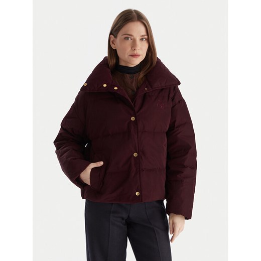 Tommy Hilfiger Kurtka puchowa WW0WW47294 Bordowy Relaxed Fit ze sklepu MODIVO w kategorii Kurtki damskie - zdjęcie 186762773