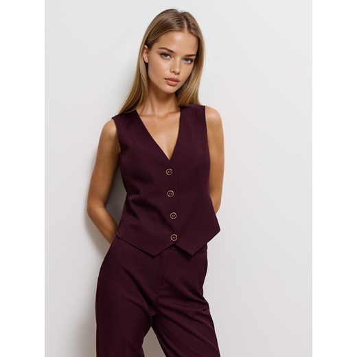 Mohito - Kamizelka - mahoń ze sklepu Mohito w kategorii Kamizelki damskie - zdjęcie 186763451