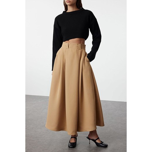 trendyol Spódnica w kolorze jasnobrązowym Trendyol 36 promocyjna cena Limango Polska