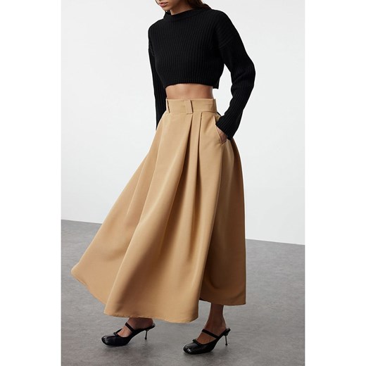 trendyol Spódnica w kolorze jasnobrązowym Trendyol 36 promocja Limango Polska