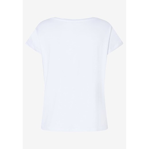 More &amp; More Top w kolorze białym More & More 40 okazyjna cena Limango Polska