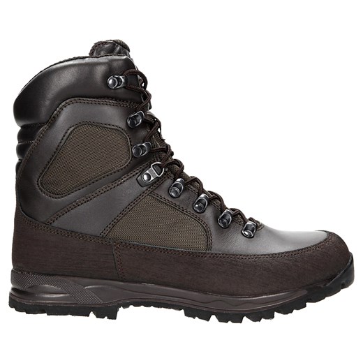 Wojas Brązowe Służbowe Trzewiki Za Kostkę Ze Skóry Licowej Z Membraną ze sklepu Wojas w kategorii Buty zimowe męskie - zdjęcie 186766641