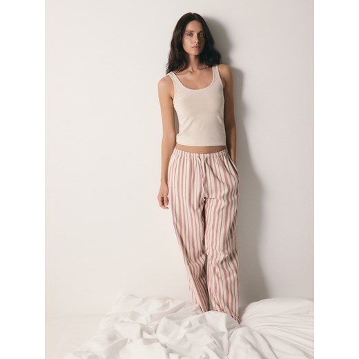 Reserved - Spodnie piżamowe - pastelowy róż ze sklepu Reserved w kategorii Piżamy damskie - zdjęcie 186766964
