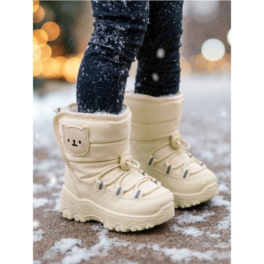 Sinsay - Pikowane śniegowce - kremowy - id: 194FA-01X - marki Sinsay - 186767812 Sinsay - Pikowane śniegowce - kremowy ze sklepu Sinsay w kategorii Zabawki - zdjęcie 186767812