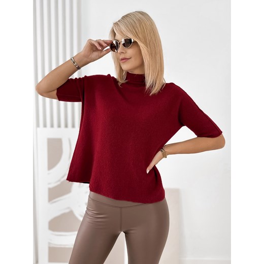 sweter aslan bordowy one size - id: prod-82311-group - marki UBRA - 186770181 sweter aslan bordowy one size ze sklepu UBRA w kategorii Swetry damskie - zdjęcie 186770181
